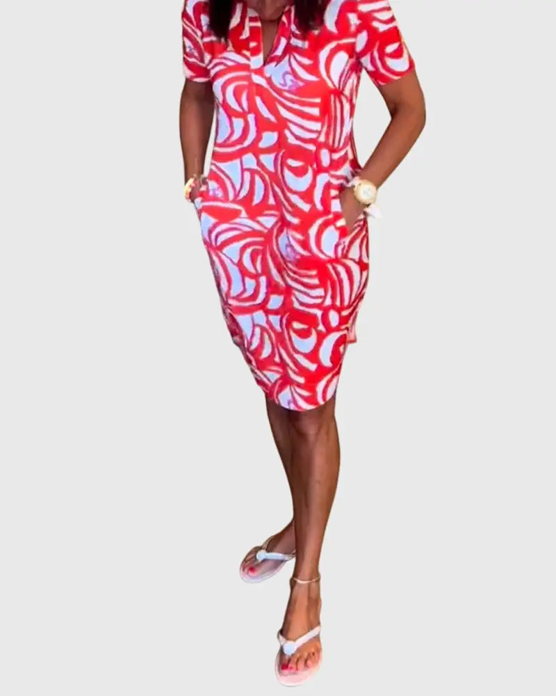 Elle™ | Flattering Avenue Walk Dress Clara Monroe