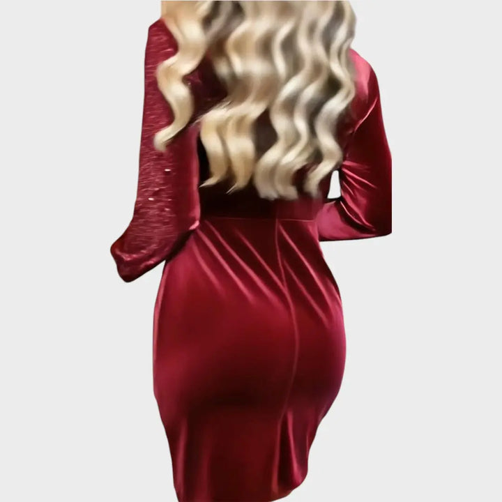 Brisa | Party Dress with Sparkles and Draped Effect Clara Monroe