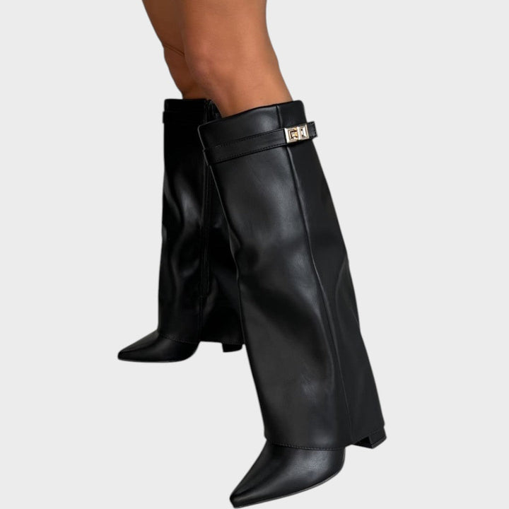 Luna | High Leather Boots Clara Monroe