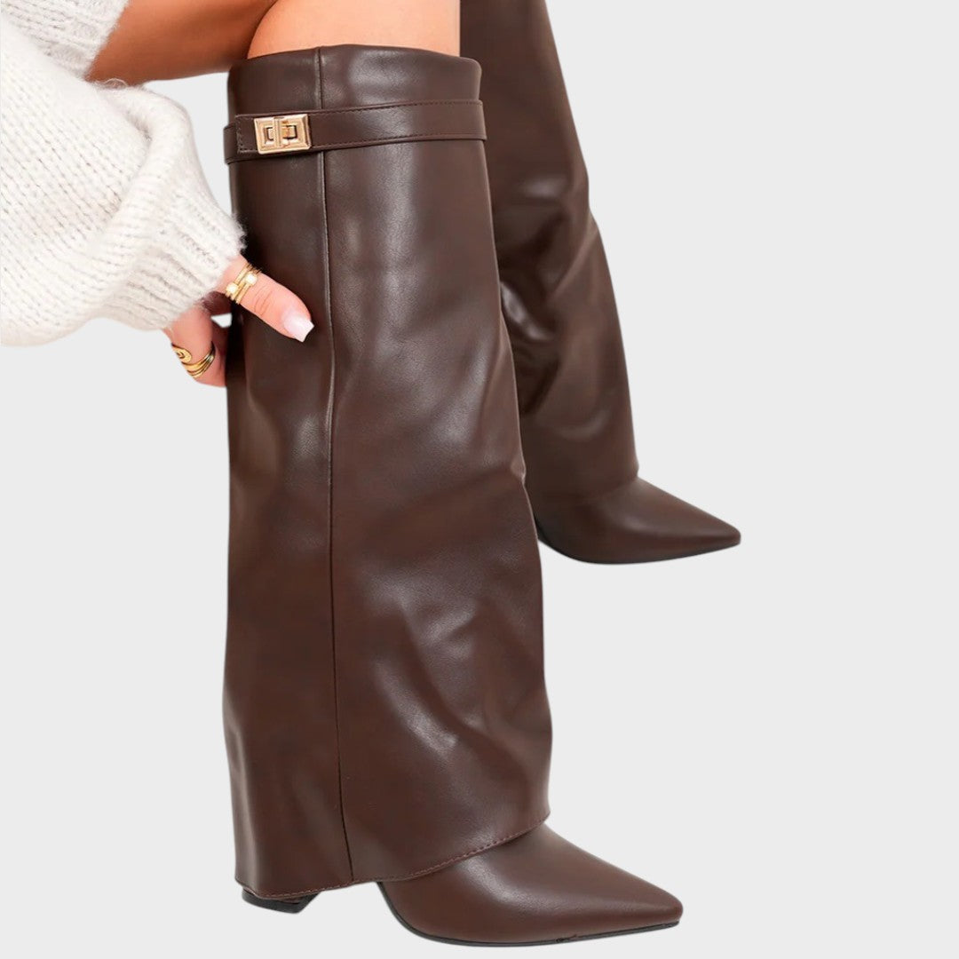 Luna | High Leather Boots Clara Monroe