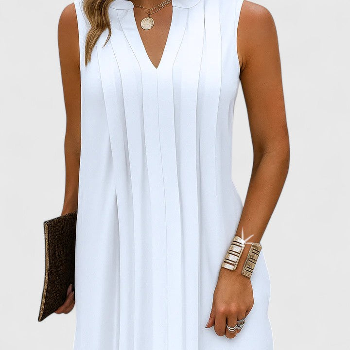 Clarhild™ | Elegant Flattering Dress with V-Neck Clara Monroe