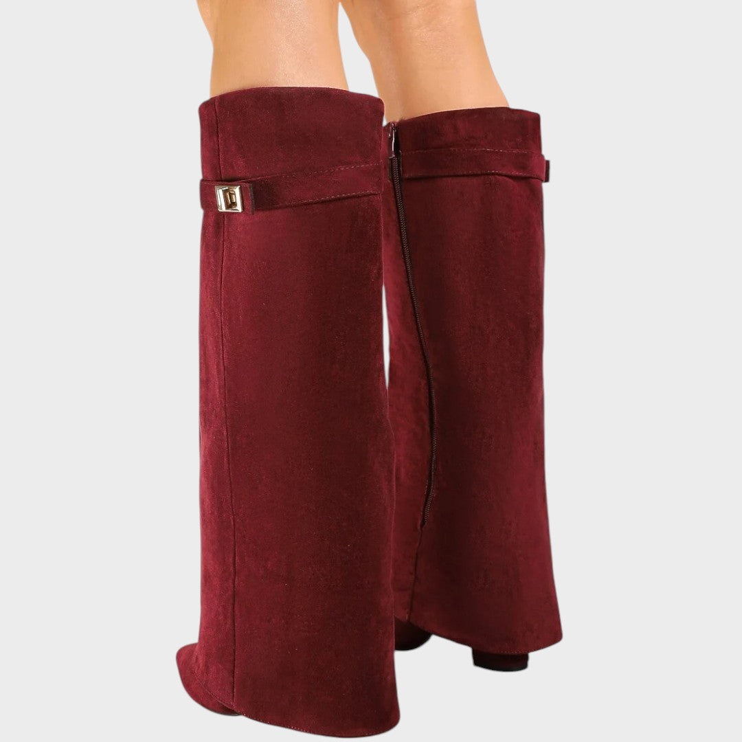 Lunara | High-Cut Suede Boots Clara Monroe
