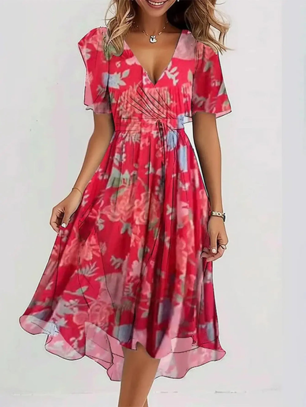 Matilda™ | Summer Dress With Belly Cover Clara Monroe