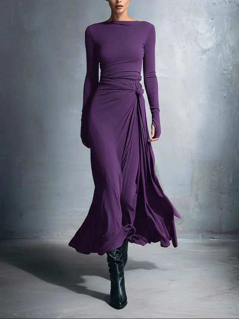 Naiara ❘ Maxi dress with side knot Clara Monroe