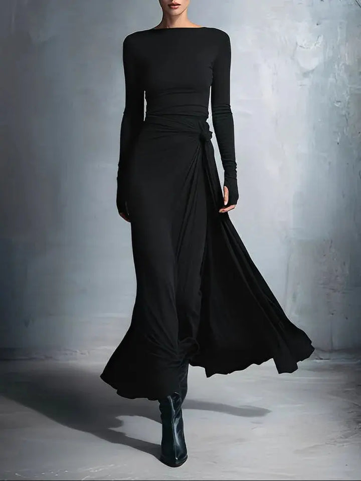Naiara ❘ Maxi dress with side knot Clara Monroe