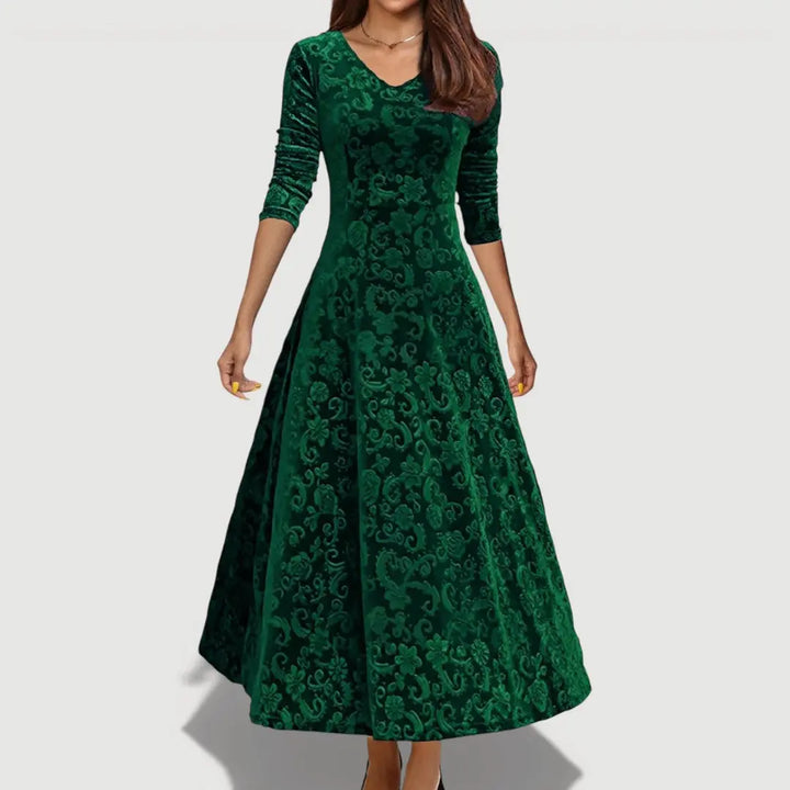 JILLIAN – ELEGANT VELVET DRESS Clara Monroe