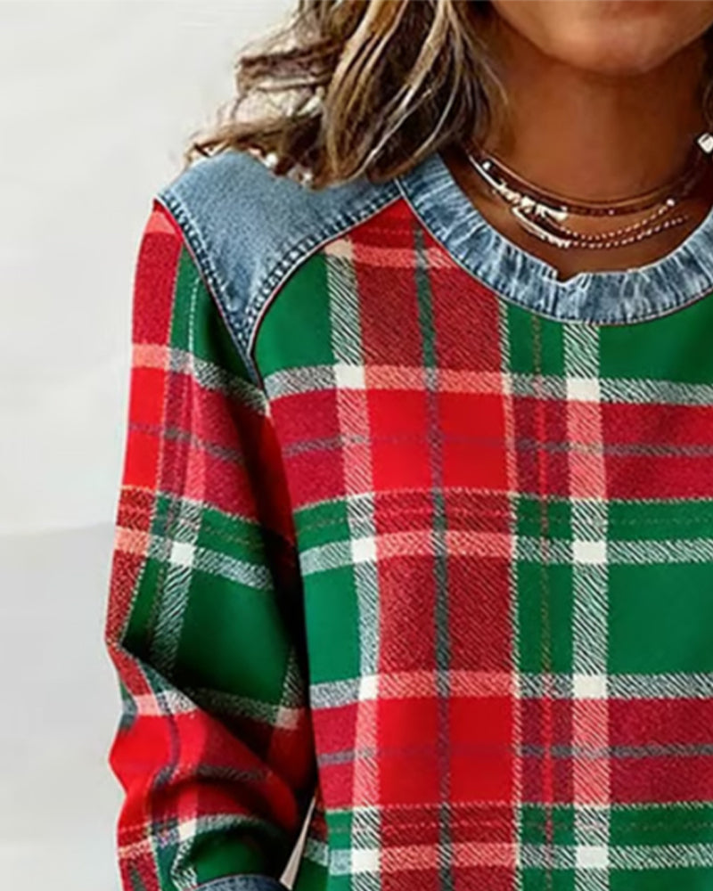 Célia - Sweatshirt Patchwork Audacieux