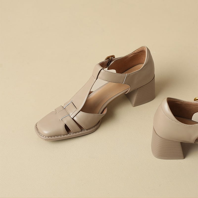 Anna | Square Toe Sandals