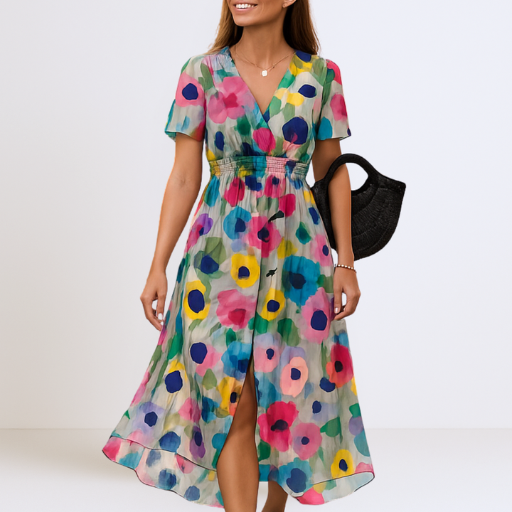 Bianca - Robe Maxi Élégante avec Décolleté en V