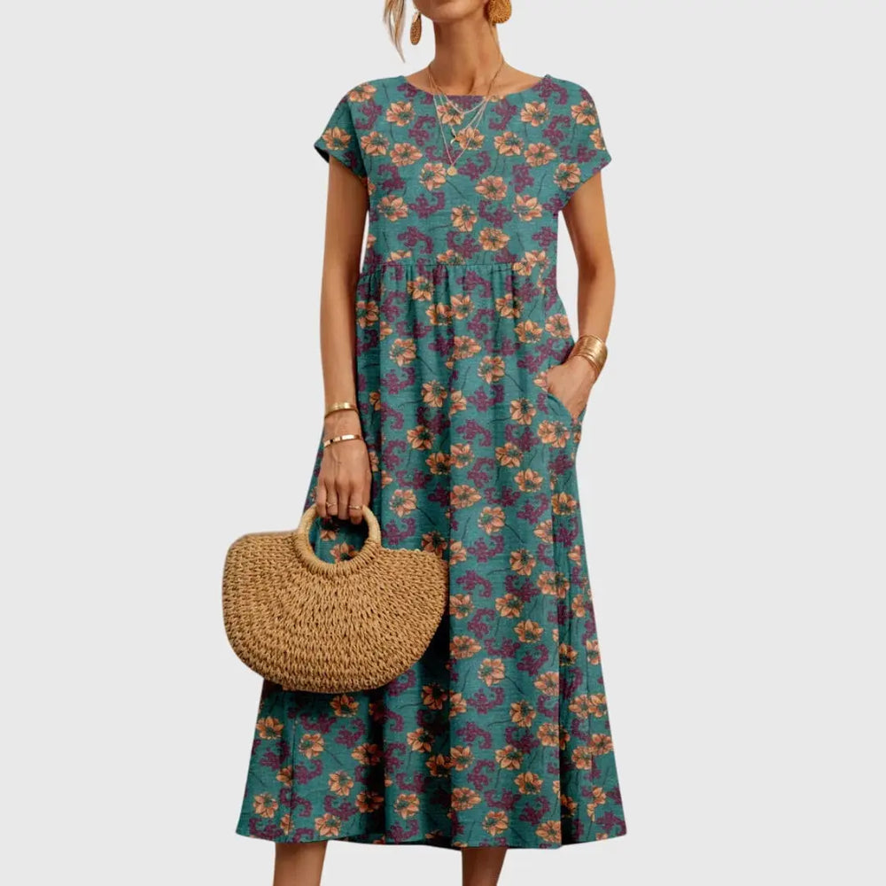 Valencia™  | Chic Floral Dress Clara Monroe