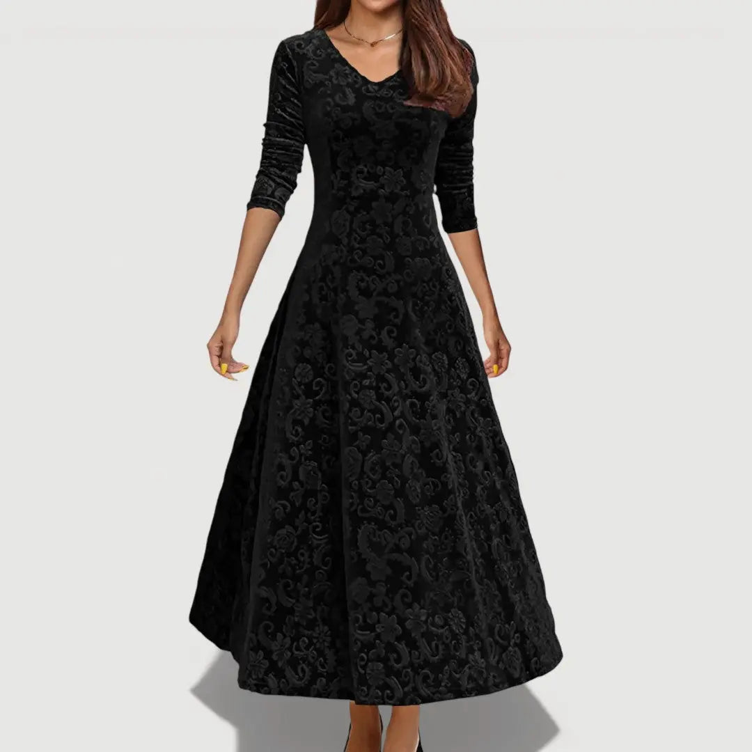 JILLIAN – ELEGANT VELVET DRESS Clara Monroe