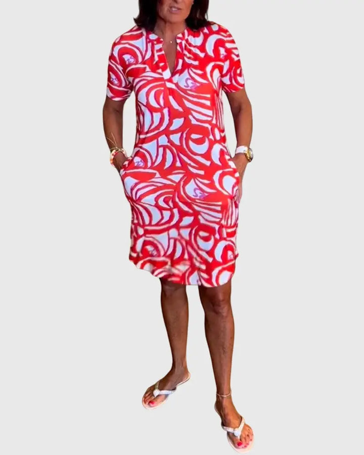 Elle™ | Flattering Avenue Walk Dress Clara Monroe