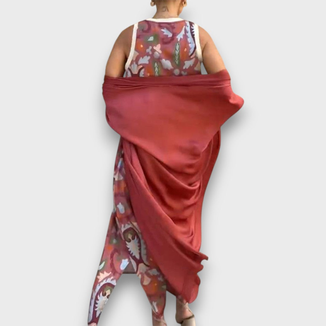 Selviane - Robe maxi avec cardigan