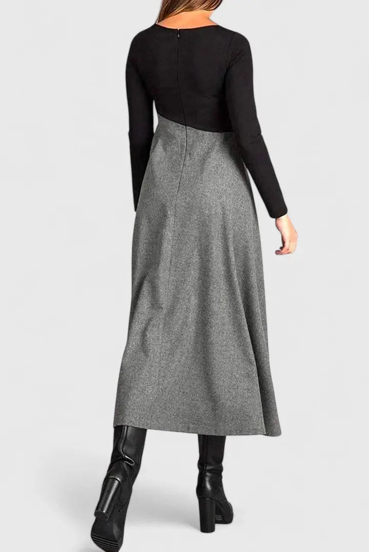 Janet | Elegant Long Sleeve Maxi Dress Clara Monroe