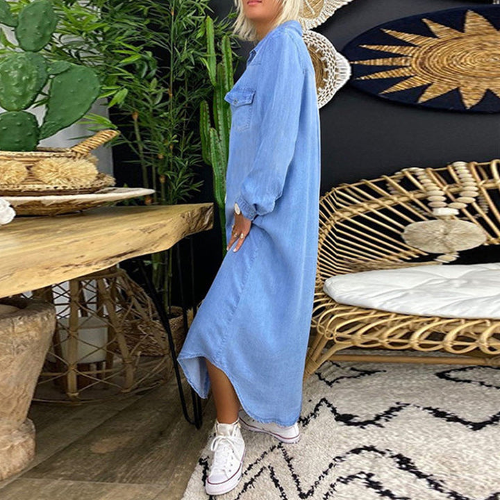 Yara - Élégante Robe Maxi en Denim