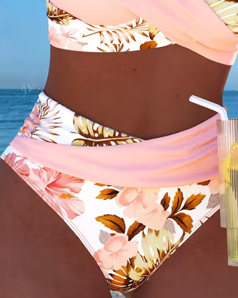 Jolina™ | Floral Contrast Split Bikini Local Neighbours Sedona