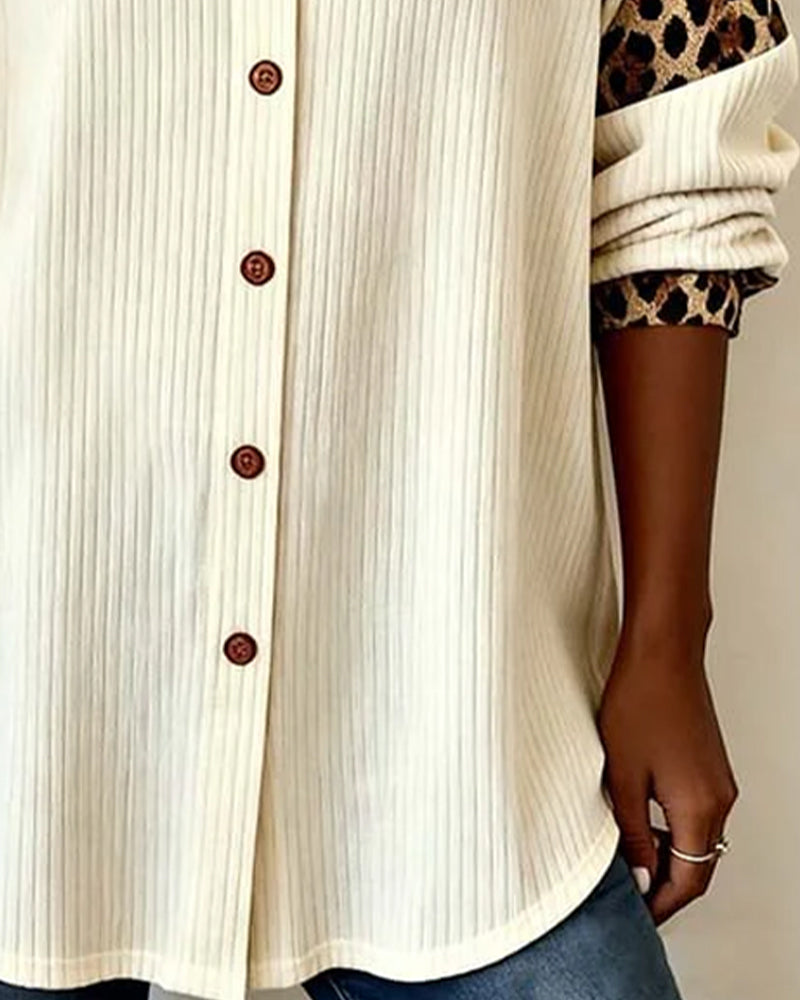 Aria - Chemise Léopard Élégante