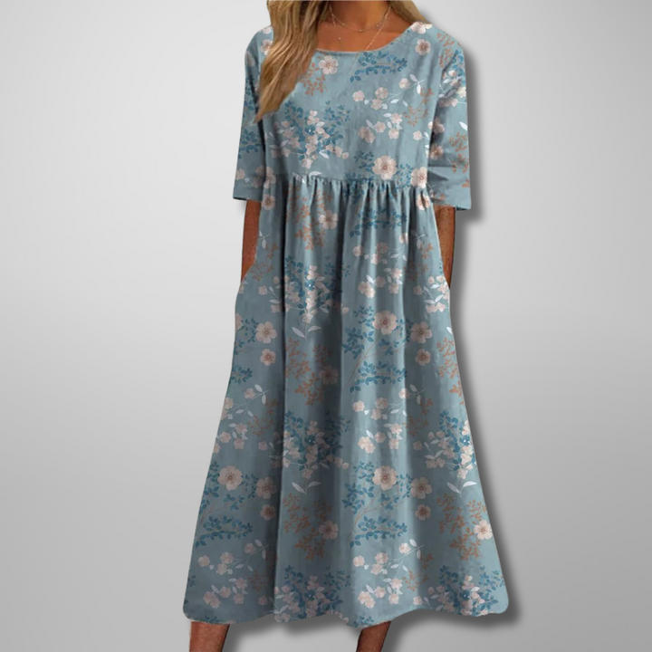 Gail™ | Relaxed Floral Midi Dress Local Neighbours Sedona