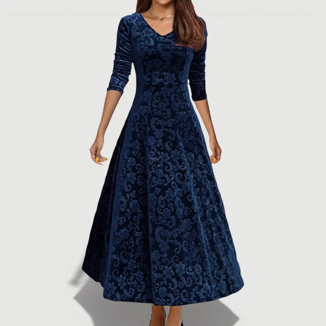 JILLIAN – ELEGANT VELVET DRESS Clara Monroe