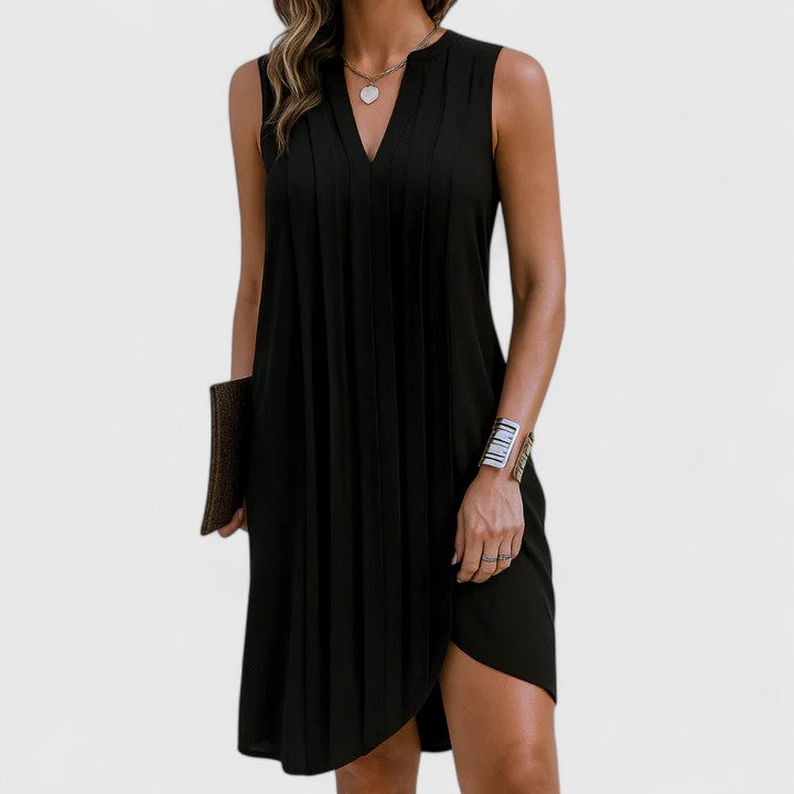 Clarhild™ | Elegant Flattering Dress with V-Neck Clara Monroe
