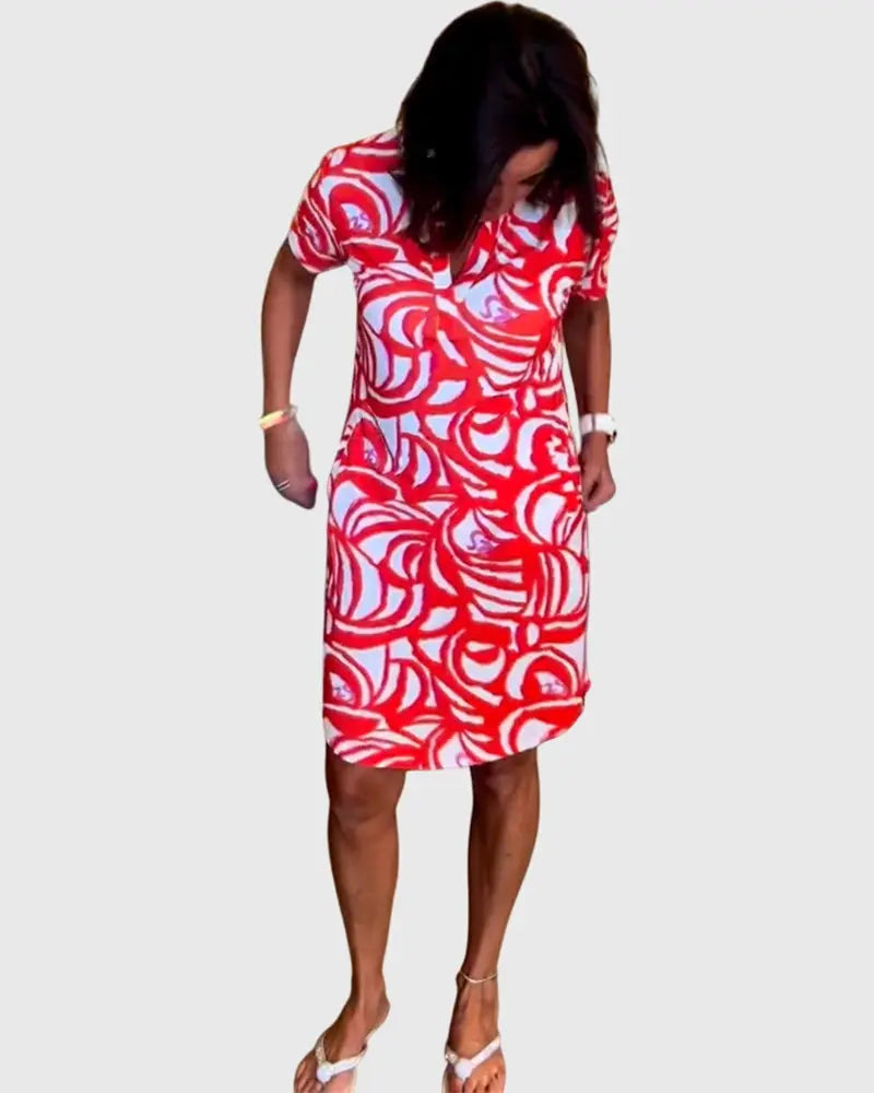 Elle™ | Flattering Avenue Walk Dress Clara Monroe