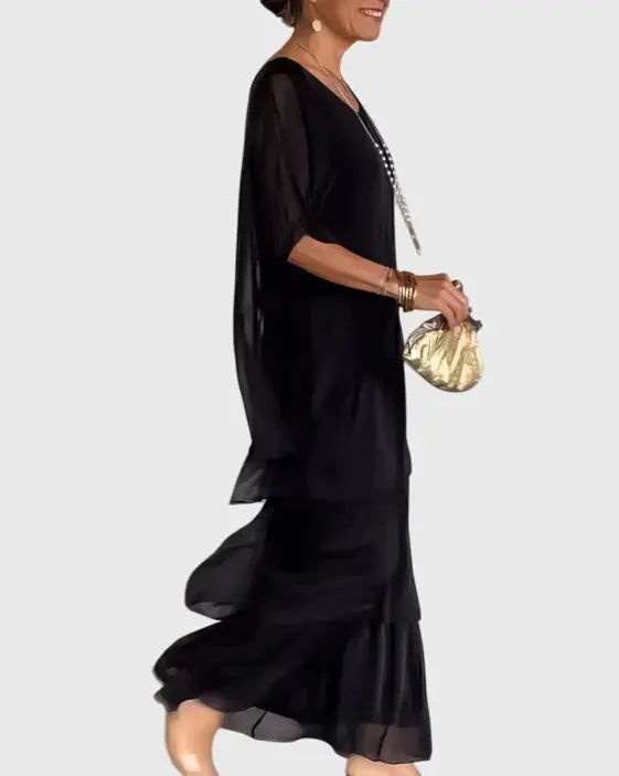 Susan™ | Long and Flowing Elegant Dress Clara Monroe