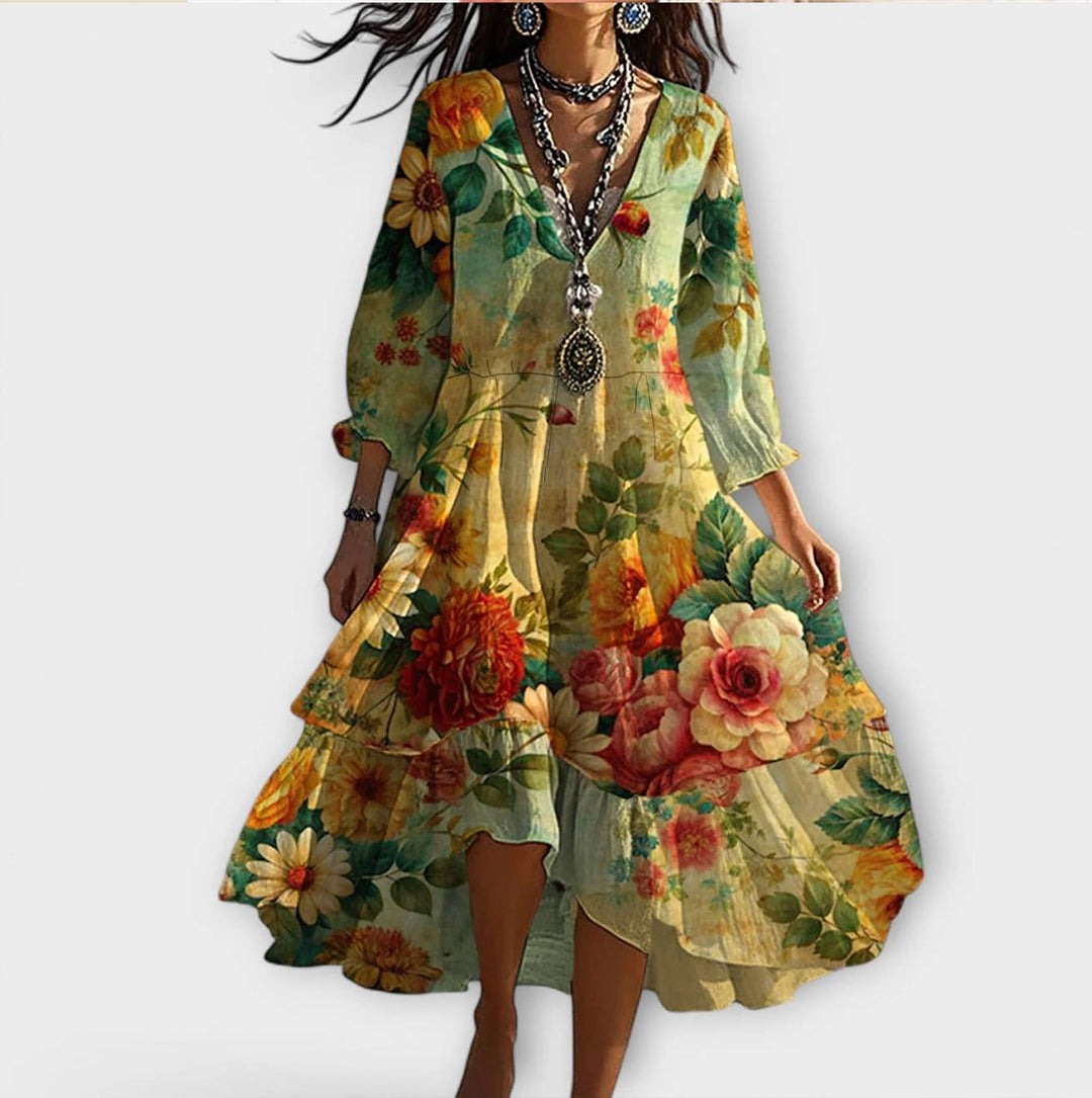 Michelle | Whimsical V-Neck Dress Clara Monroe