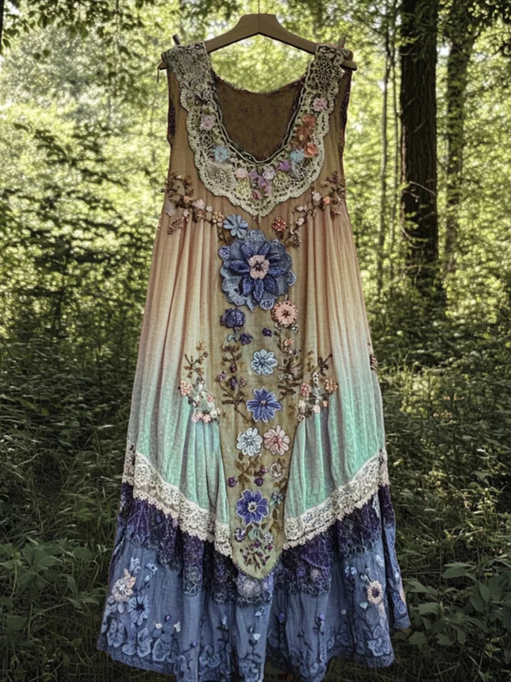 Evabella - Robe Bohème En Lin