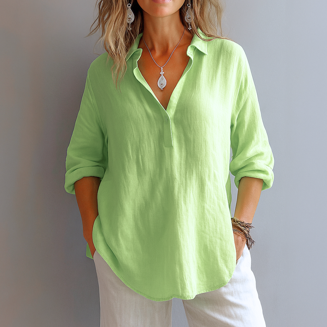 Marianne - Élégante Blouse En Lin