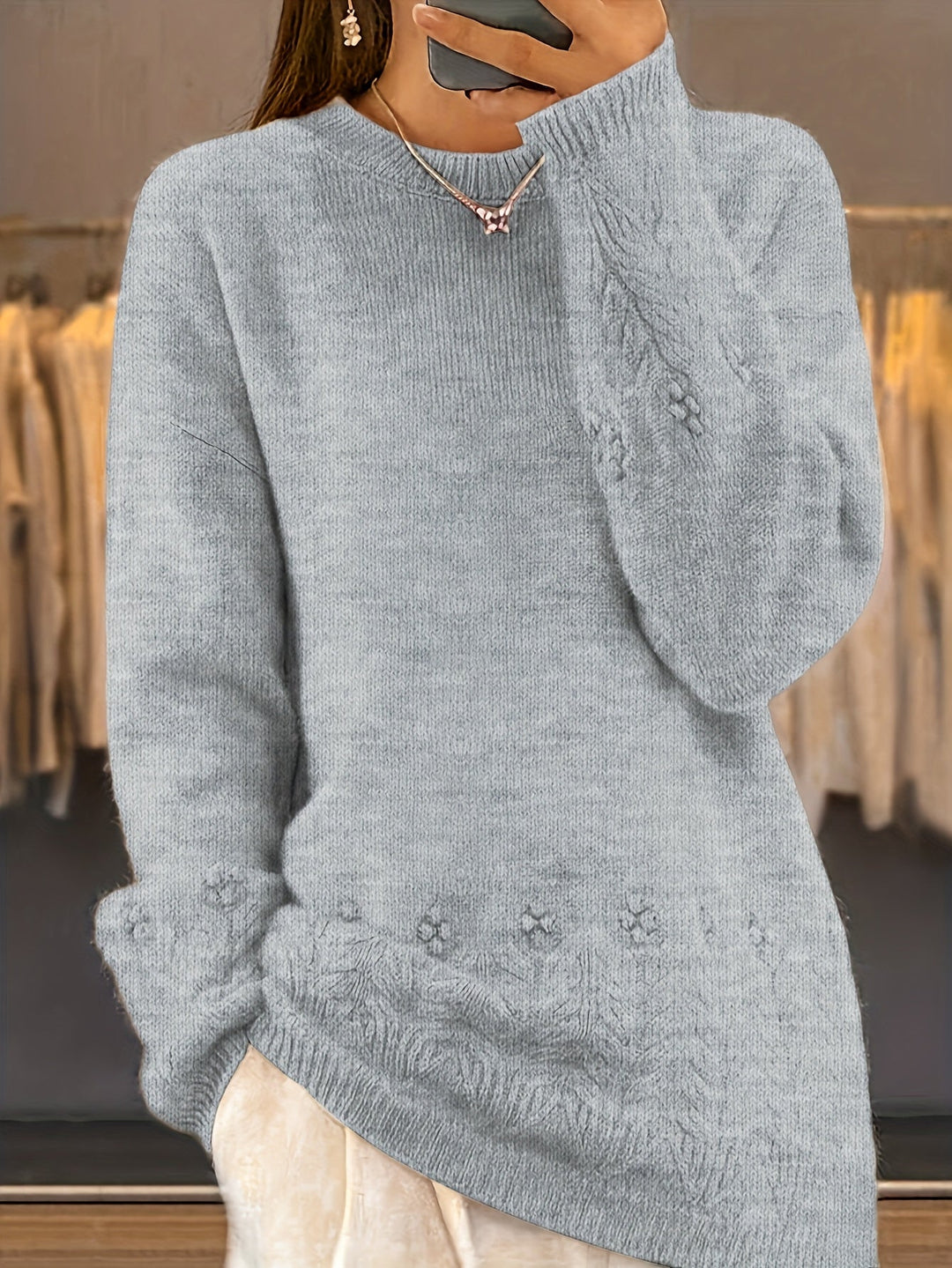 Noémie - Pull Ample Doux Hivernal