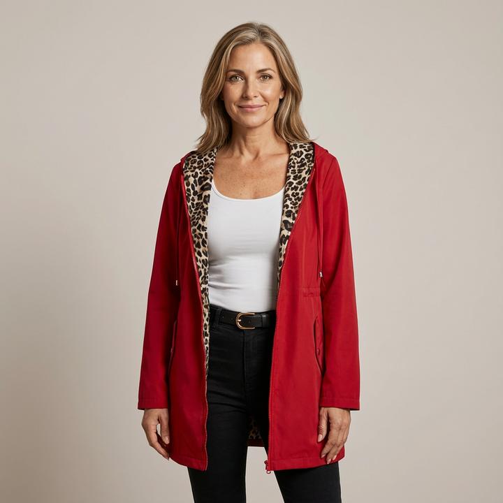 Léa - Manteau Léopard Élégant