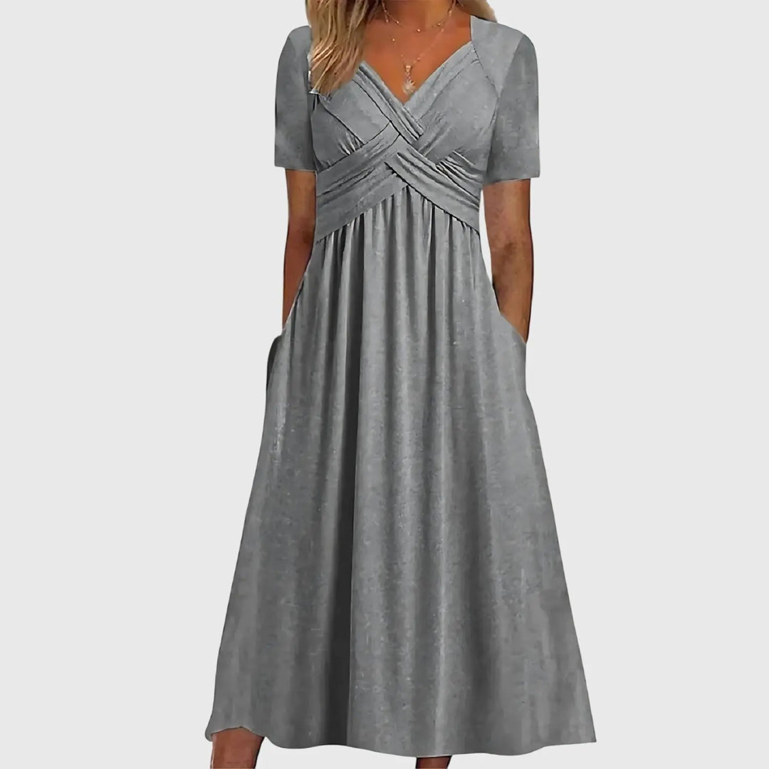 Viola™ | Midi Dress with Tummy Control Clara Monroe