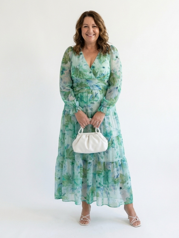 Althea | Long Sleeve Floral Maxi Dress Local Neighbours Sedona