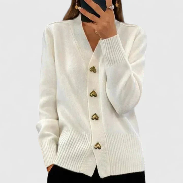 Carey - Élégant Cardigan Polyvalent