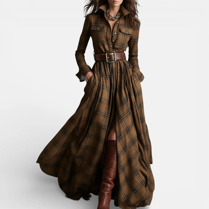 Scarlett | Belted Shirt Dress Clara Monroe