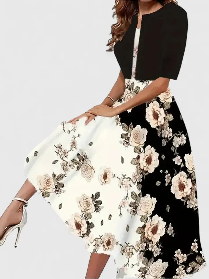 Chantal | Elegant Midi Dress Clara Monroe
