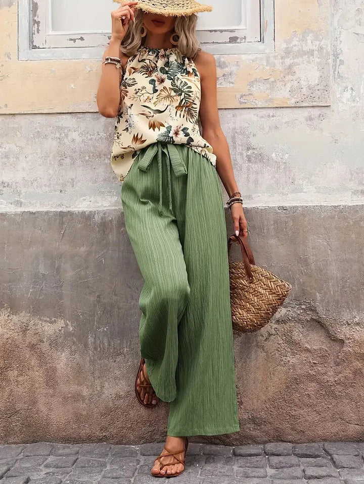 Antonette™ Elegant Sleeveless Two-Piece Set Local Neighbours Sedona