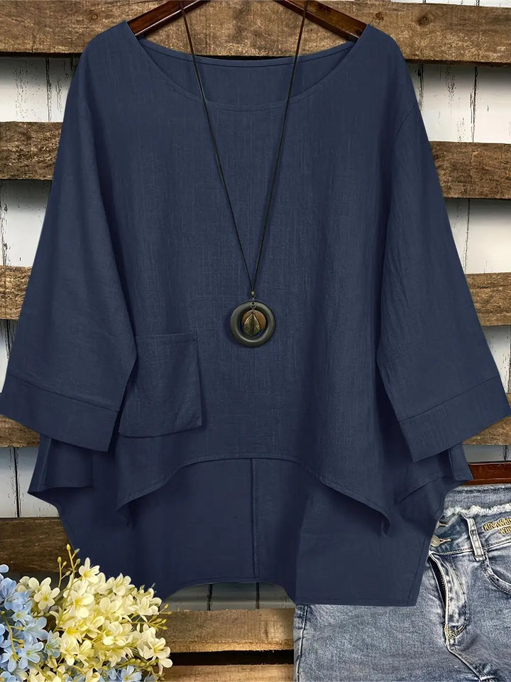 Liana - Blouse Asymétrique Décontractée