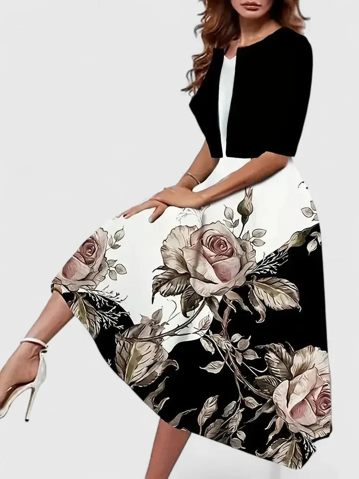 Chantal | Elegant Midi Dress Clara Monroe