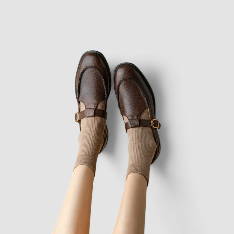 Zhelynne | Orthopedic Square-Toe Mary Jane Shoes Clara Monroe