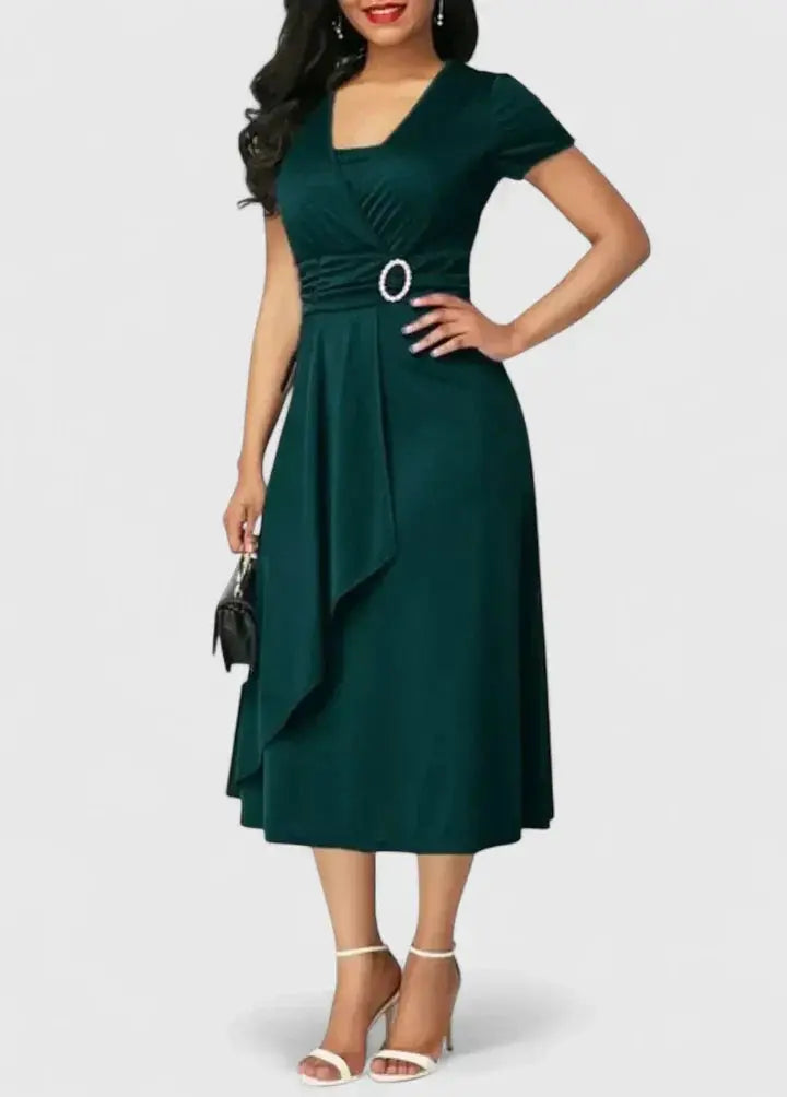 Zhyrelle | Elegant Midi Dress Clara Monroe