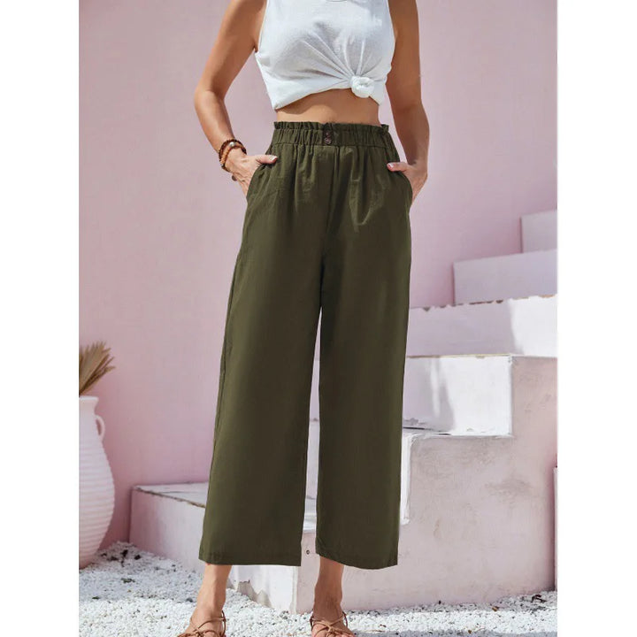 Soléa – Pantalon d’Été Lin-Coton