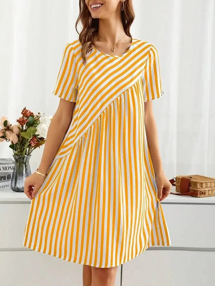 Clara - Robe Rayée d’Été