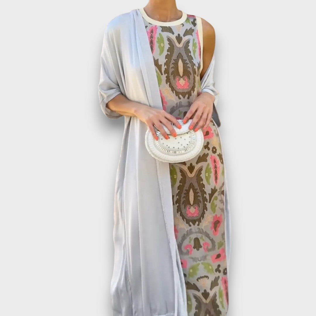 Selviane - Robe maxi avec cardigan