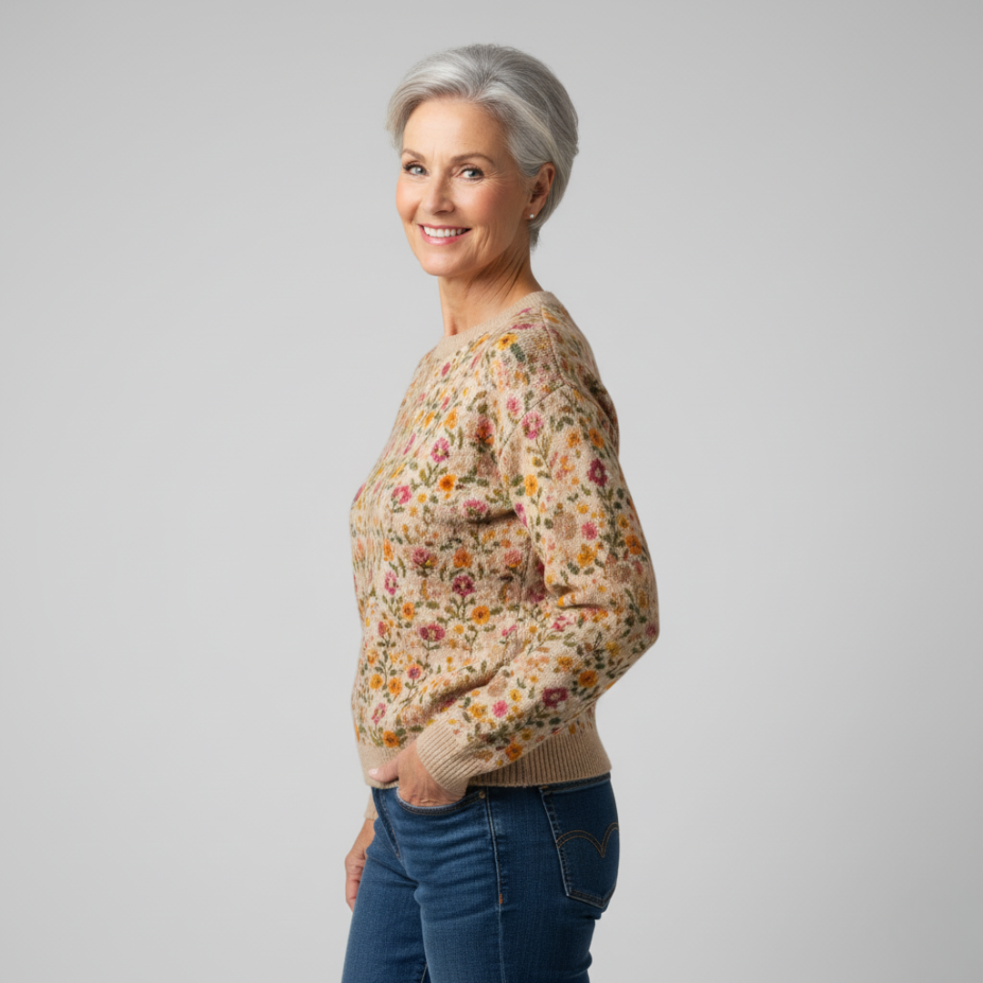 Tina - Pull Floral Élégant