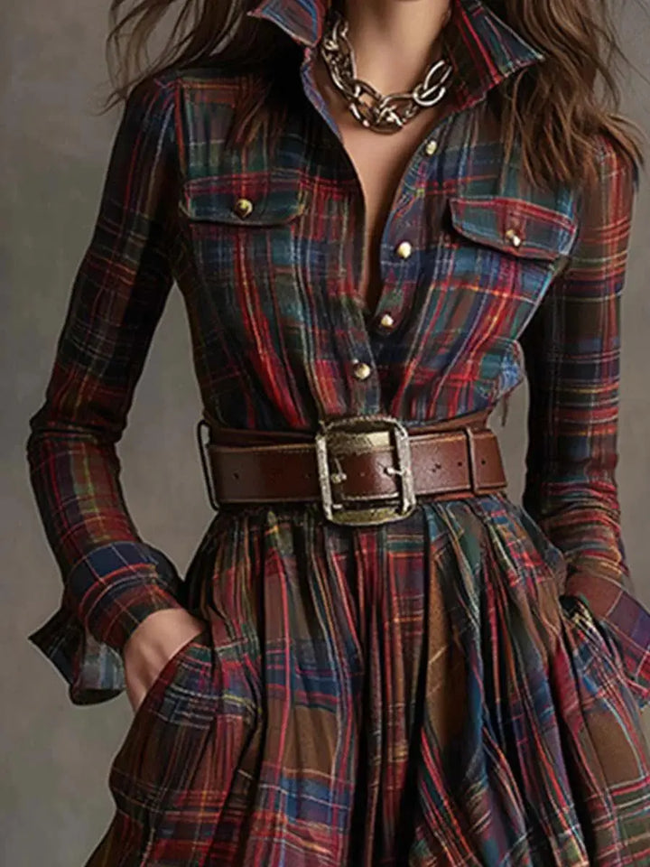 Scarlett | Belted Shirt Dress Clara Monroe