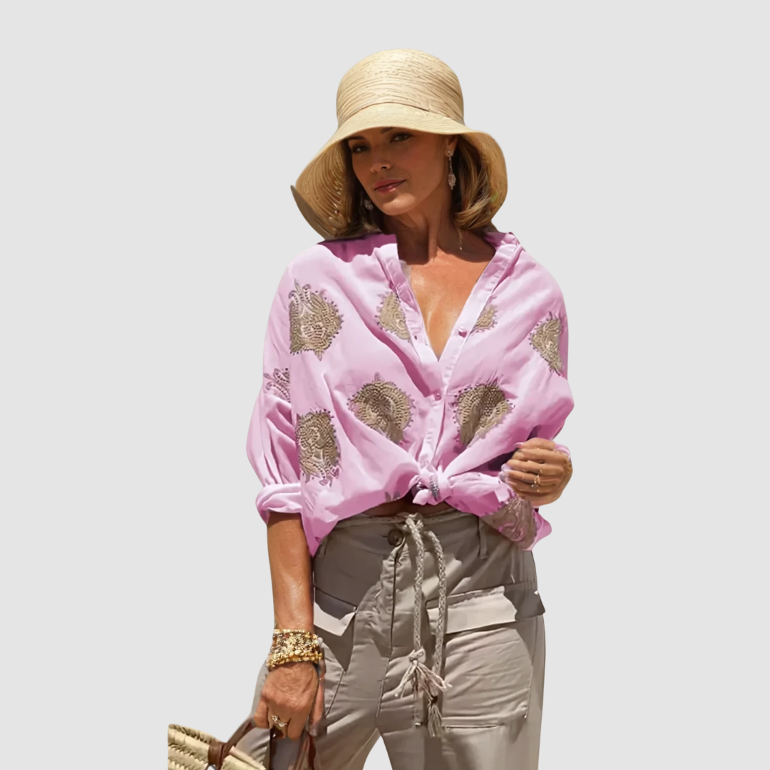 Gaby™ Elegant breathable Blouse Local Neighbours Sedona
