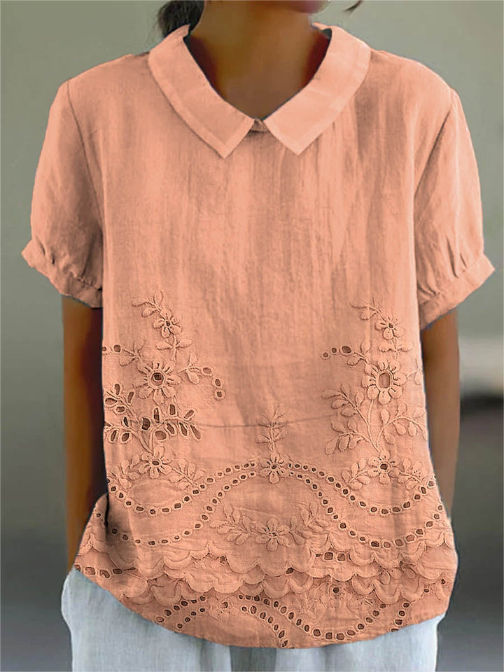 Monroe | Floral Embroidered Shirt