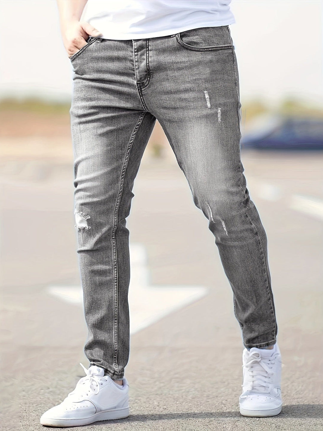 Alex - Jeans Slim Déchirés Tendance