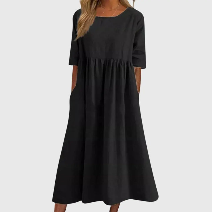 Haisley™ | Elegant Short-Sleeved Dress Clara Monroe